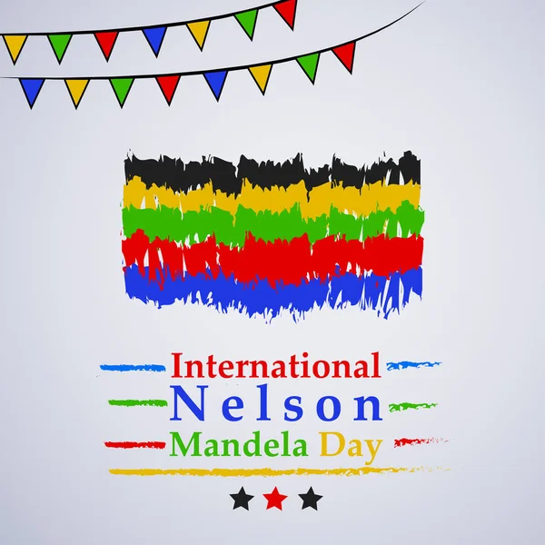 Arka plan illüstrasyon Nelson Mandela günü için