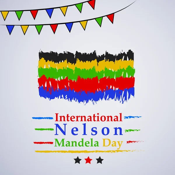 Arka plan illüstrasyon Nelson Mandela günü için