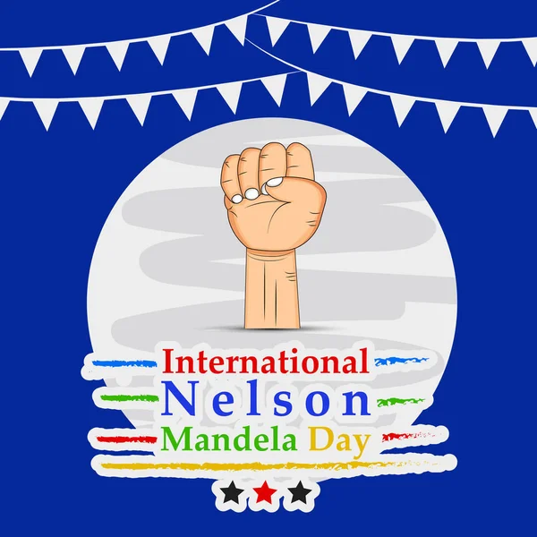 Arka plan illüstrasyon Nelson Mandela günü için