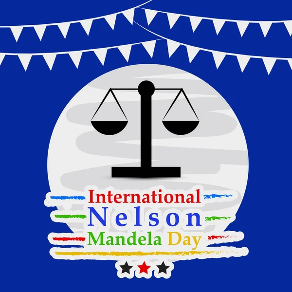 Arka plan illüstrasyon Nelson Mandela günü için