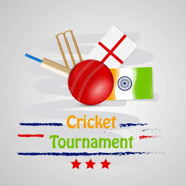 Ilustración Cricket Sport Background — Vector de stock