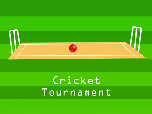 Ilustracja Cricket Sport Tło — Wektor stockowy