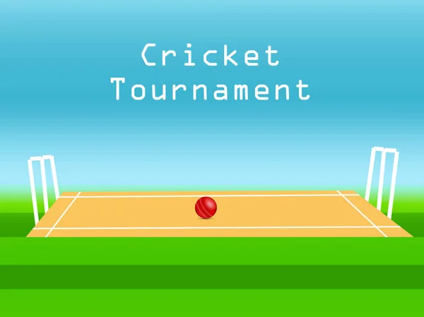 Illustration Des Cricket Sports Hintergrund — Stockvektor