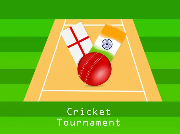 Illustration of cricket sport background