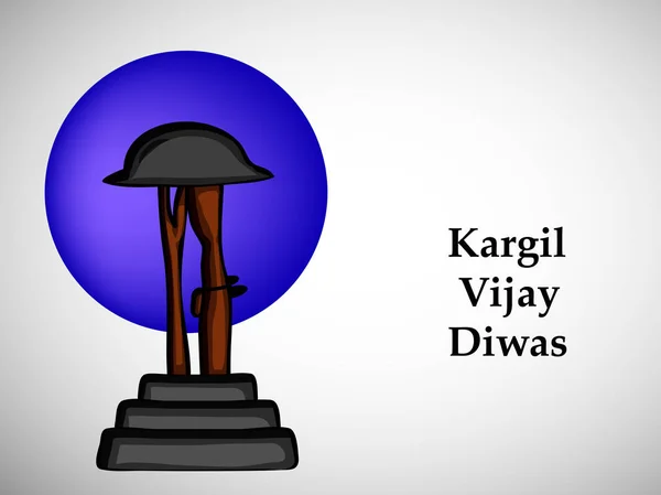 Ilustración Elementos Kargil Vijay Diwas India Celebrada Julio — Vector de stock