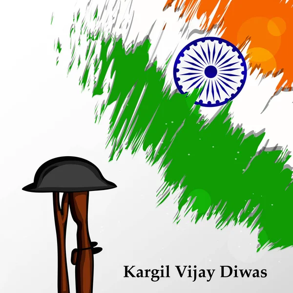 Ілюстрації Елементів Kargil Vijay Diwas Індії Святкували Липня — стоковий вектор