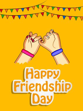 Arka plan illüstrasyon dostluk gün için