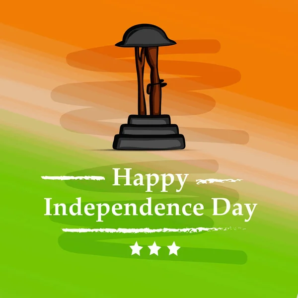 Ilustracja Tło Indyjskich Dzień Niepodległości — Wektor stockowy