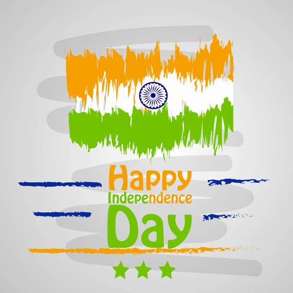 Illustration Indian Independence Day Background — Stock Vector