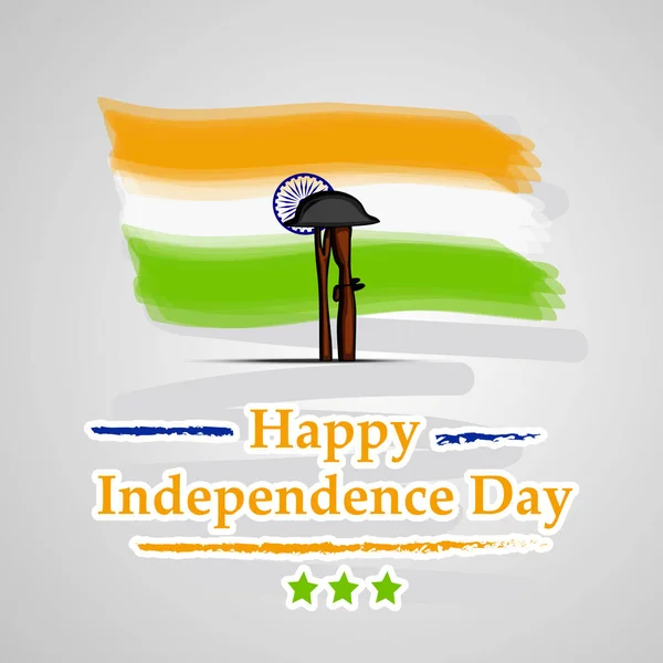 Ilustración Independencia India Fondo Del Día — Vector de stock