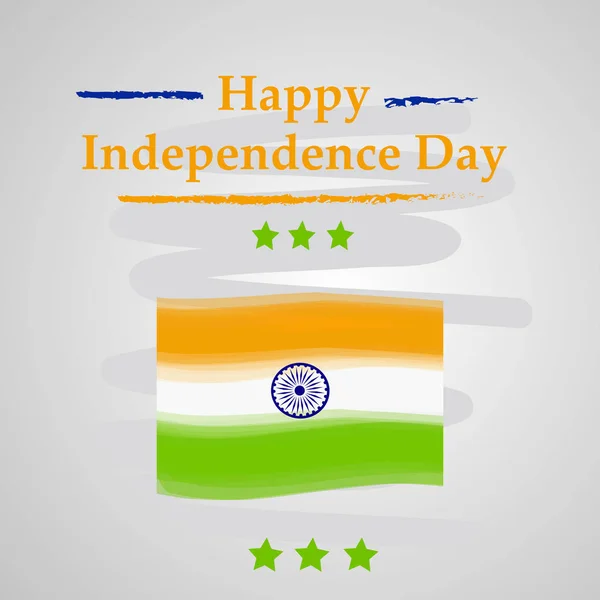Εικονογράφηση Του Φόντου Ινδική Ημέρα Ανεξαρτησίας — Διανυσματικό Αρχείο
