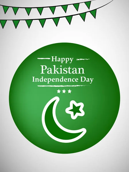 Ilustracja Tła Dzień Niepodległości Pakistanu — Wektor stockowy