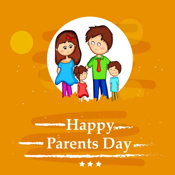 Illustration Background Parents Day — Stock Vector