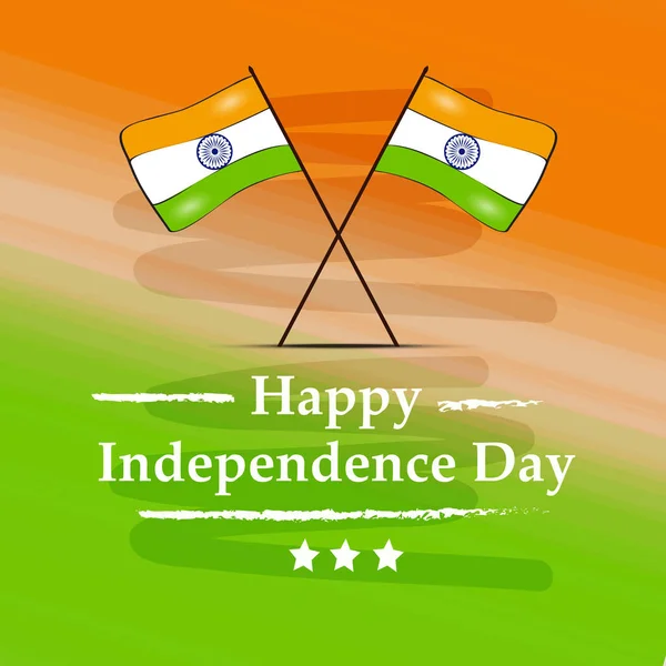 Ilustracja Tła Dzień Niepodległości Indii — Wektor stockowy