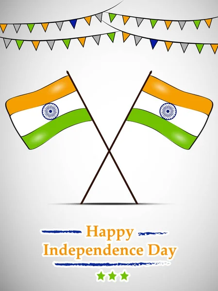 Illustration Background Indian Independence Day — Stock Vector