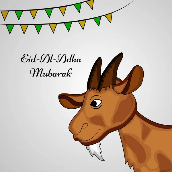 Ilustración Antecedentes Con Motivo Del Festival Musulmán Eid Adha — Vector de stock