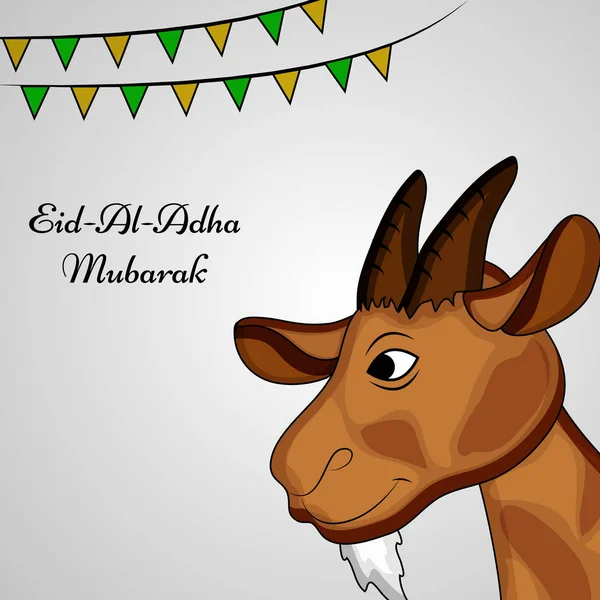 Afbeelding Van Achtergrond Voor Gelegenheid Van Islamitische Festival Eid Adha — Stockvector