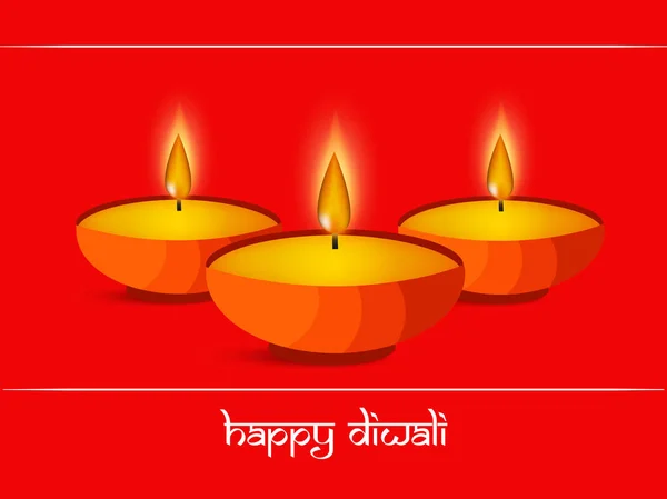 Illustration Elements Hindu Festival Diwali Background — Stock Vector