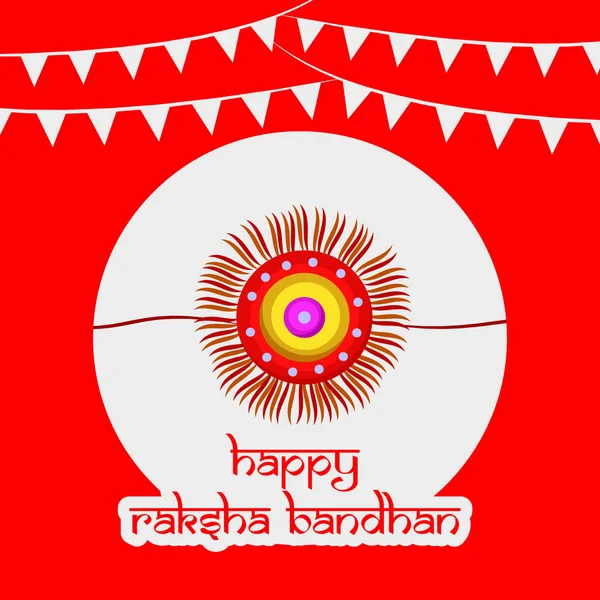 Ilustración Del Festival Indio Raksha Bandhan Background — Vector de stock