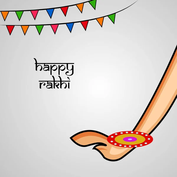 Ilustración Del Festival Indio Raksha Bandhan Background — Vector de stock