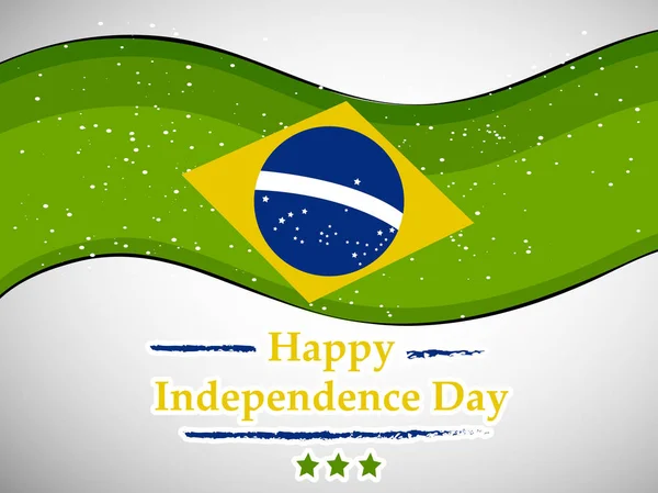 Illustratie Van Brazilië Independence Day Achtergrond — Stockvector