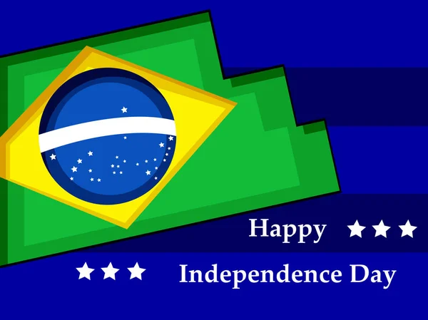 Ілюстрація Фон День Незалежності Бразилії — стоковий вектор