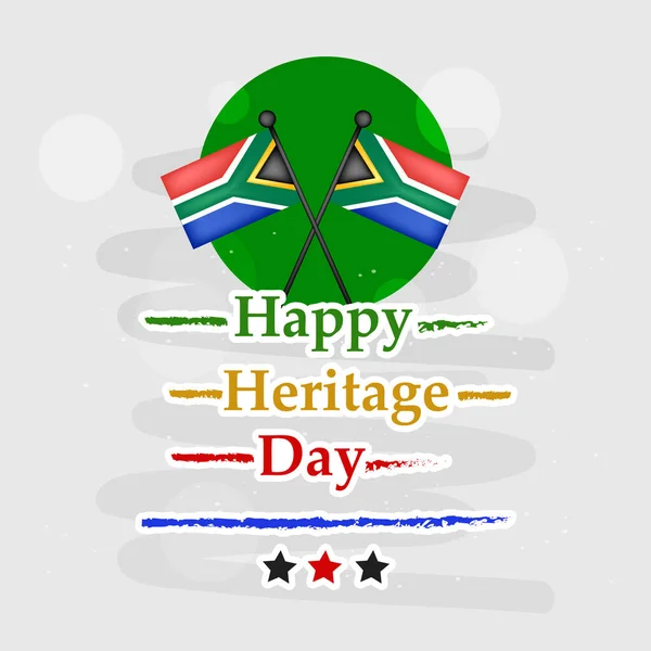 Ilustración Los Antecedentes Del Día Del Patrimonio Sudáfrica Vector de stock