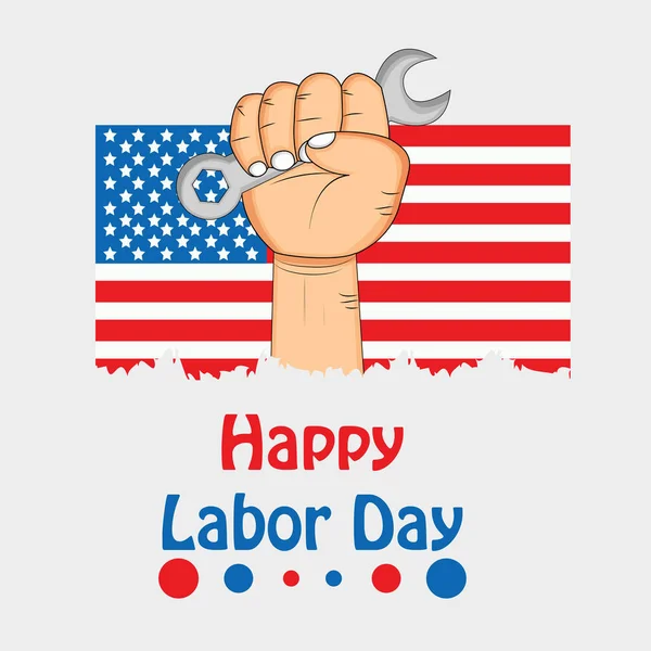 Illustrazione Dello Sfondo Usa Labor Day — Vettoriale Stock