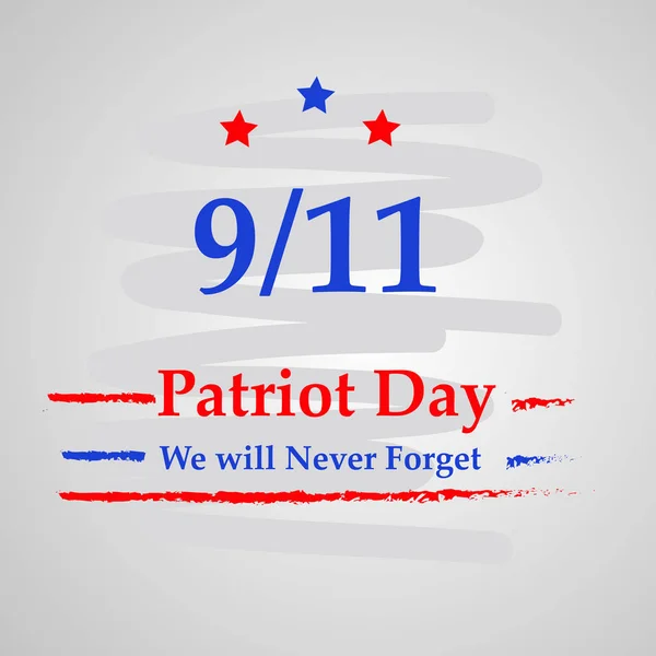 Ilustración Usa Patriot Day Background — Vector de stock