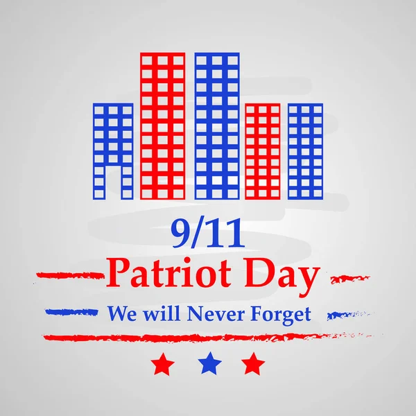 Illustration Contexte Patriot Day Des États Unis — Image vectorielle