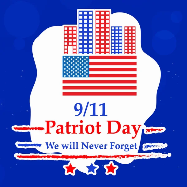 Ilustración Usa Patriot Day Background — Archivo Imágenes Vectoriales