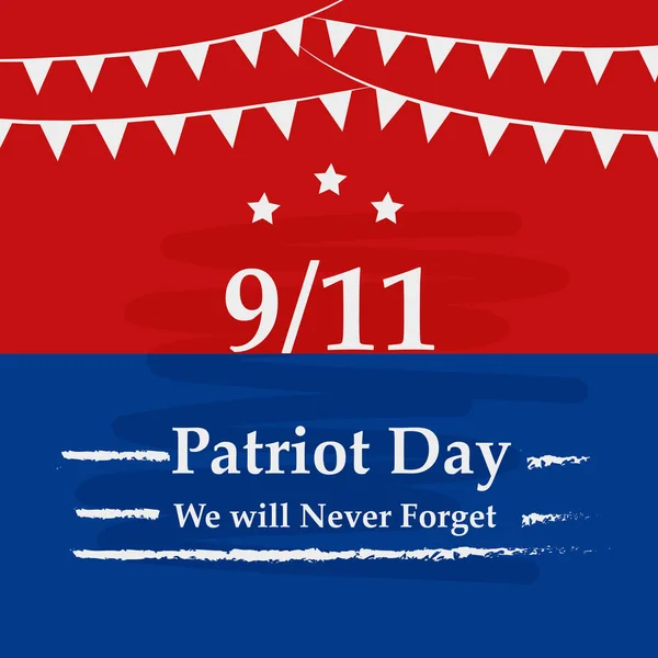 Illustration Contexte Patriot Day Des États Unis — Image vectorielle