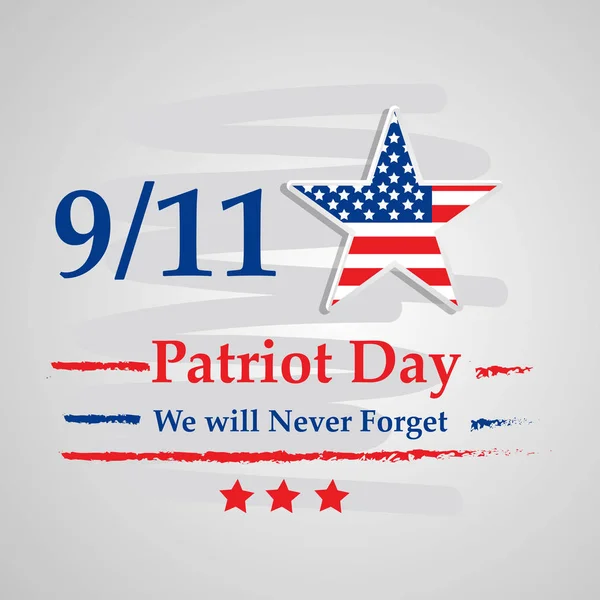 Ilustración Usa Patriot Day Background — Vector de stock
