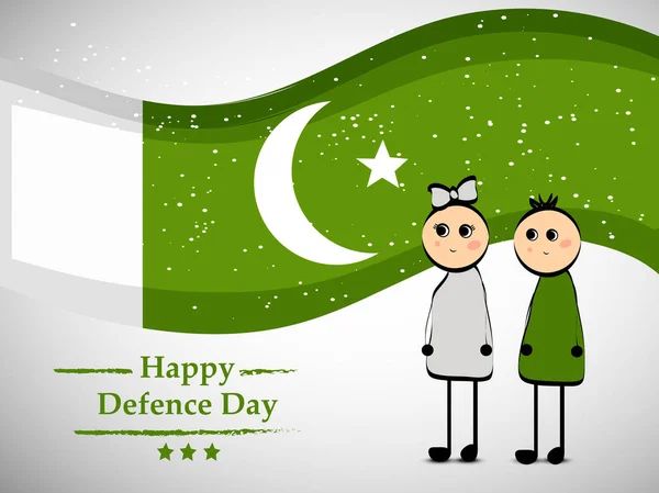Иллюстрация Дня Обороны Пакистана — стоковый вектор