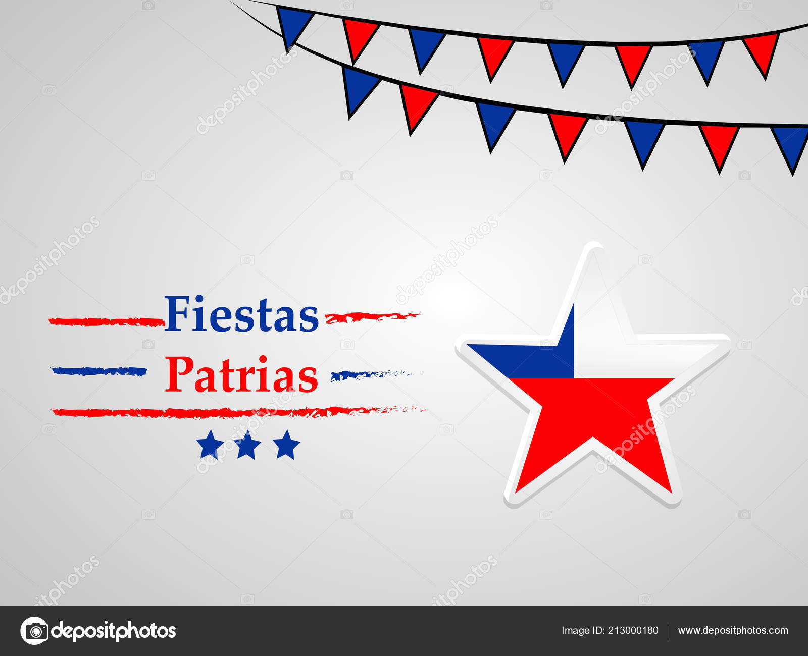 Illustration Elements Chile's National Independence Day Fiestas Patrias  Background Stock Vector Image by ©InfiniteGraphic #213000180