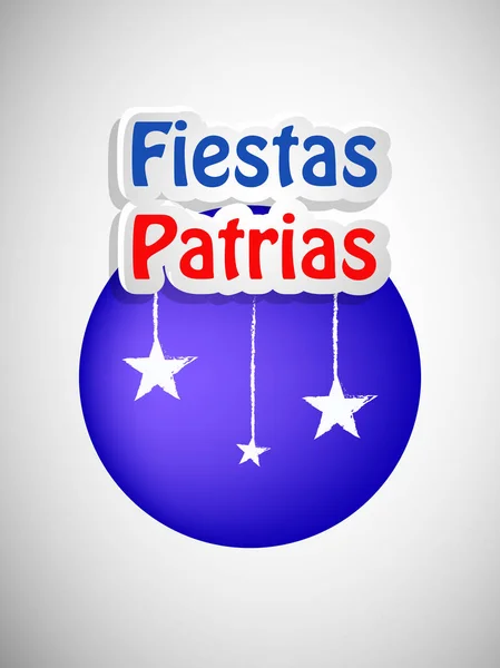 Ілюстрації Елементів Чилі Національний День Незалежності Фієсти Patrias Фон — стоковий вектор