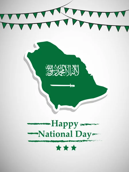 Ilustração Fundo Dia Nacional Arábia Saudita — Vetor de Stock