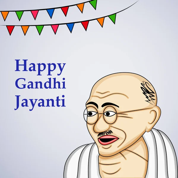 Illustration Éléments Fond Gandhi Jayanti Gandhi Jayanti Est Festival National — Image vectorielle