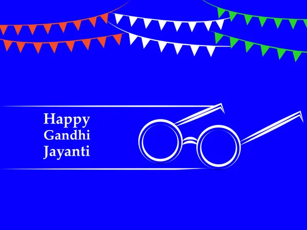 Illustration Éléments Fond Gandhi Jayanti Gandhi Jayanti Est Festival National — Image vectorielle