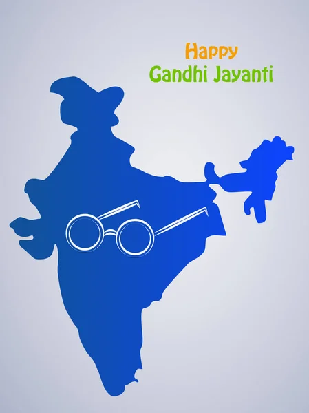 Illustrazione Elementi Sfondo Gandhi Jayanti Gandhi Jayanti Festival Nazionale Celebrato — Vettoriale Stock