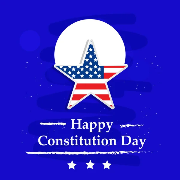 Illustration Elements Usa Constitution Day Background — Stock Vector