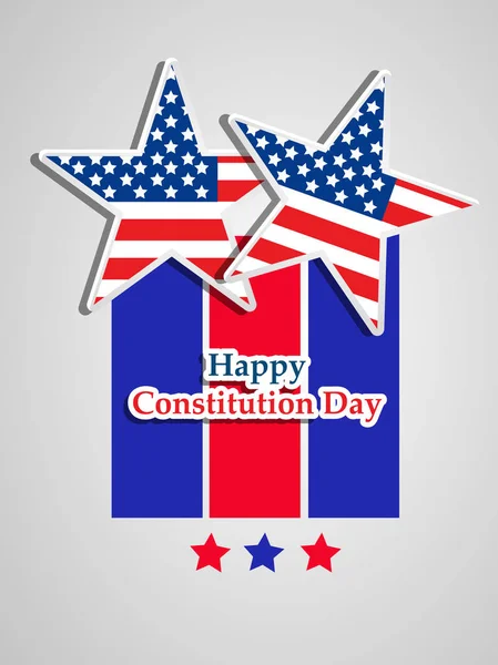 Illustration Elements Usa Constitution Day Background — Stock Vector