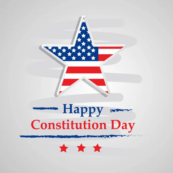 Illustration Elements Usa Constitution Day Background — Stock Vector