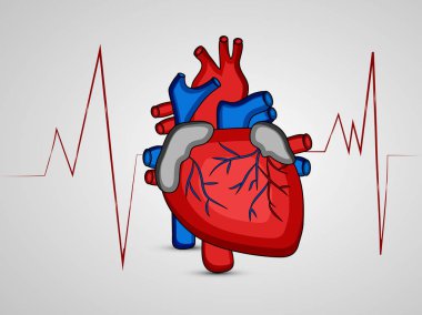 Dünya Kalp Günü Arkaplanı elementlerinin gösterimi. Dünya Kalp Günü vesilesiyle Dünya Kalp Günü metni