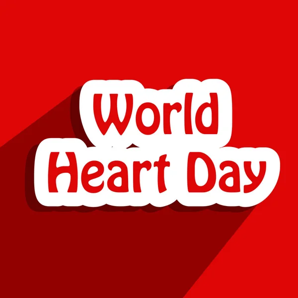 Illustration Elements World Heart Day Background Illustration Heart World Heart — Stock Vector