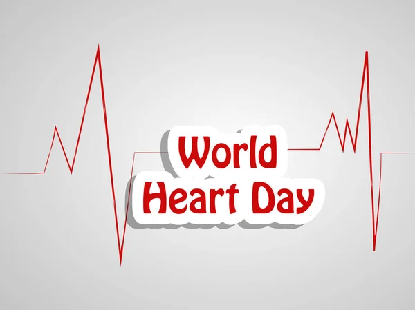 Illustratie Van Elementen Van World Heart Day Achtergrond — Stockvector