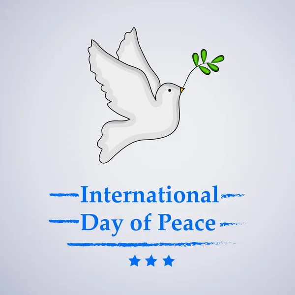 Ilustracja Elementów Światowego Dnia Pokoju — Wektor stockowy