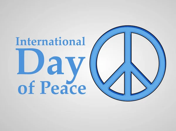 Illustration Des Éléments Journée Mondiale Paix Contexte — Image vectorielle