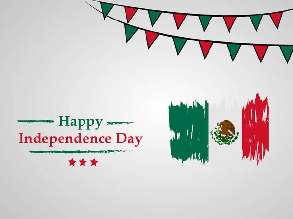 Illustration Von Elementen Des Mexikanischen Unabhängigkeitstages Hintergrund — Stockvektor