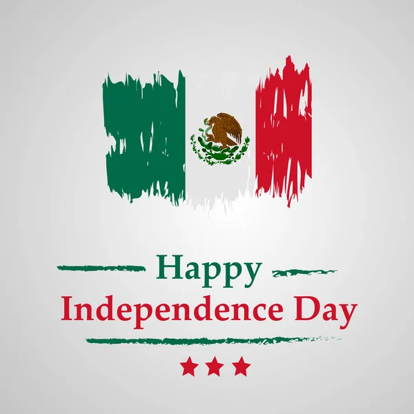 Ilustración Elementos Del Día Independencia México Antecedentes — Archivo Imágenes Vectoriales